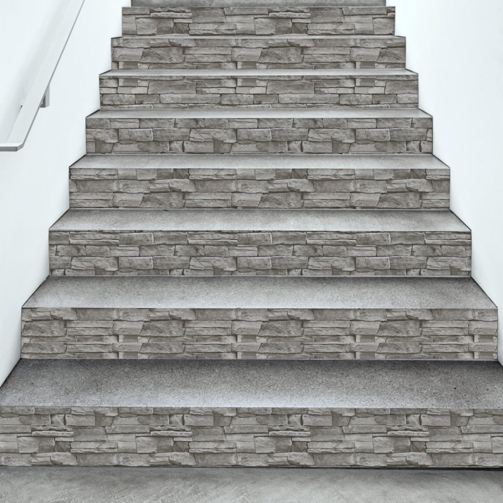 UMIGGEE 17.7" x 1003.9" Stone Brick Wallpaper 3D Grey Brick Wallpaper Peel and Stick Wallpaper Removable Wall Contact Paper Self-Adhesive Wallpaper Vintage Brick Wall Paper for Home Decor Christmas