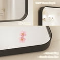 thumbnail image 5 of VIPLOOK Framed Wall Mounted Bathroom Vanity Mirror 59" * 36" - Black, 5 of 16