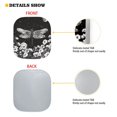 thumbnail image 4 of Yuyamidu Dragonfly Car Sun Shade Windshield Accessories 2 Pieces Floral Sun Shade Windshield for Auto SUV Truck Sedan Foldable Car Front Window Shades, 4 of 5