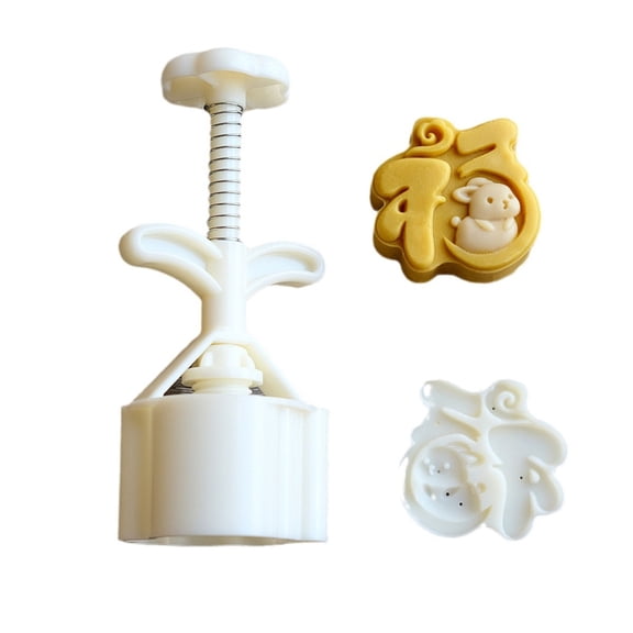 Midautumn Moon Cake Mold Set Hand Pressed Cookie Dessert Diy Pastry Baking Tool