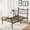 Black-M, variant on Full Bed Frames with Headboard, Upholstered Platform Bed with Wood Slats 800 lbs Support , Noise Free, No Box Spring Needed, Gray