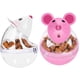 thumbnail image 1 of 2pcs Cat Food Balls Slow Feeder Toy Mice Tumbler Shaped Pet Treat WD.WDQZL Hogar, 1 of 1