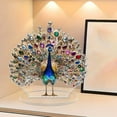 thumbnail image 6 of Acrylic Peacocks Statue Figurines Sculpture Home Decors Tabletop Centerpieces Collectible Decorative Figurine, 6 of 9