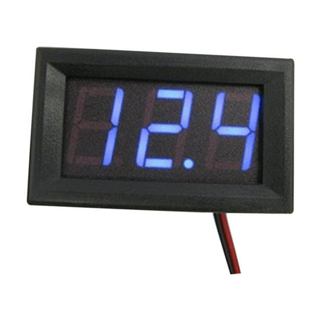 Digital DC Voltmeter 0-100V High Accuracy gauge gauge DC voltmeter DC voltmeter voltmeter LED Display Voltage Meter Gauge Automotive Accessory, Blue