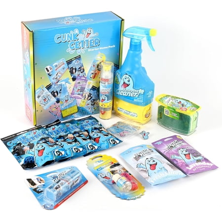 Gunk Getter Home and Kitchen Cleaning Supplies - Multi Purpose Cleaner Kit for Floors,Counters, Bathroom and Glass-Cleaning Household Essentials