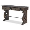 thumbnail image 2 of Magnussen Home Bellamy Metal and Wood Console Table in Peppercorn Brown, 2 of 3