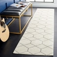 thumbnail image 2 of SAFAVIEH Tulum Carmella Geometric Runner, 2'2" x 9', Ivory/Grey, 2 of 8