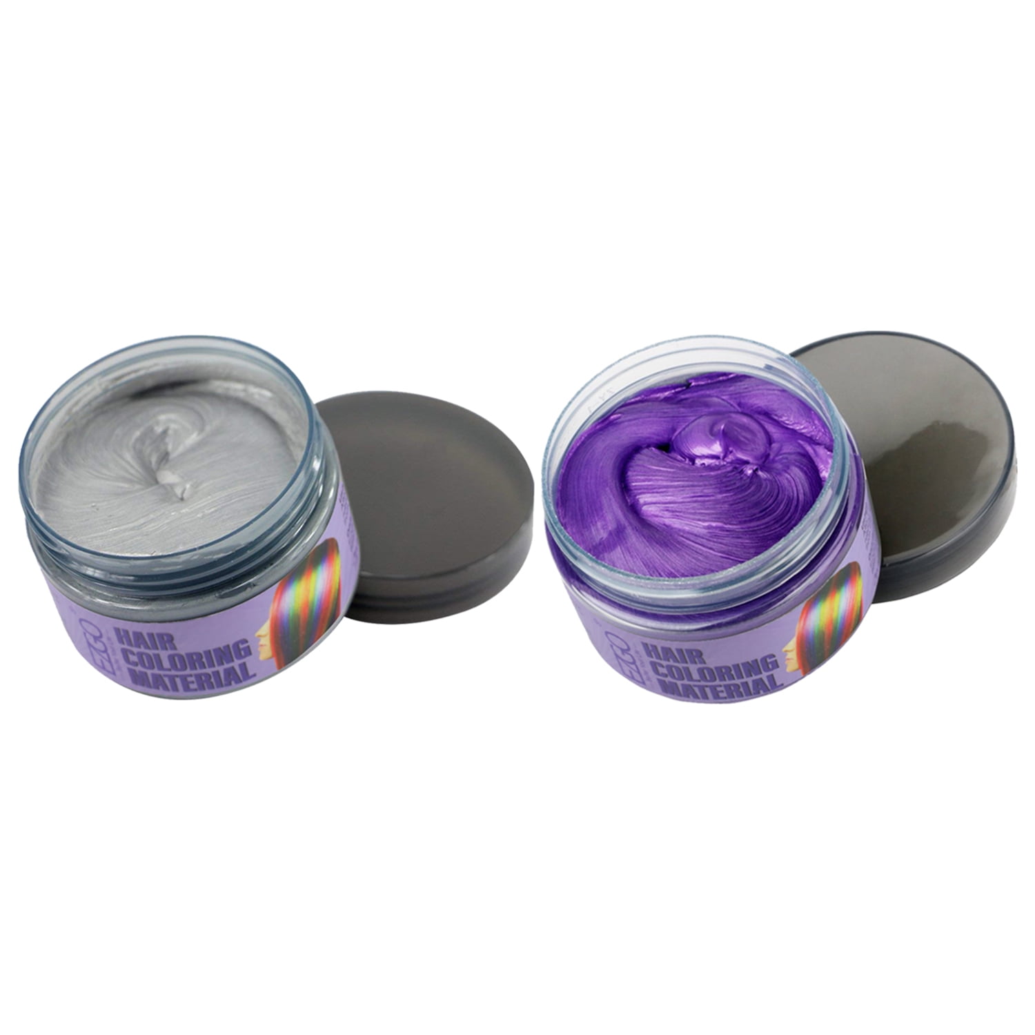 EZGO Hair Wax 2 Colors Kit Temporary Hair Coloring Styling Cream Mud