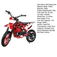 thumbnail image 7 of 49CC 2-Stroke Gas Powered Kids Gas Dirt Bike, Dual Disc Brakes, Front & Rear Shock, 10" Off-Road Tires, 22 MPH Top Speed, 132 LBS Max Load, Mini Dirtbike for Kids 8-14, Red, 7 of 7