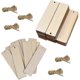 thumbnail image 3 of 50 Pieces Wooden Blank Bookmarks, DIY Wood Bookmark, 12 x 3.2cm Hanging Wooden, 3 of 5