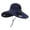 Navy, variant on Wide Brim Solar Fan Hat,Fishing Hat with 2 Solar Fan, Solar Powered Fan Hat,Outdoor Sun Hats for Men Women Hat with Fan Built in