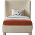 thumbnail image 7 of Meridian Furniture Penny Beige Fabric Twin Bed, 7 of 7