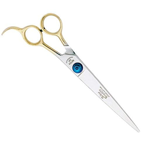 Geib Stainless Steel Small Pet Blue Breeze Speedcutter Straight Shears, 8-Inch