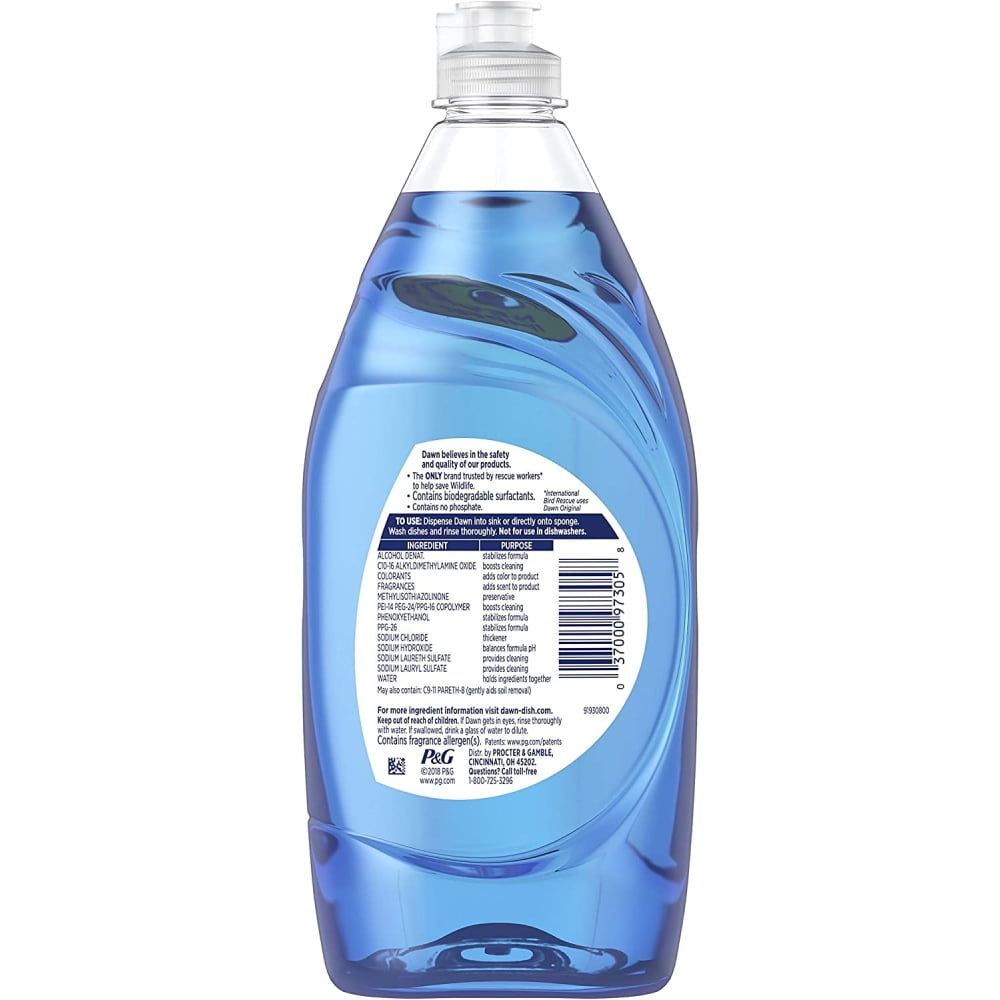 Dawn Ultra Dishwashing Liquid Dish Soap Original Scent Concentrated 19.4 fl oz, 4-Pack