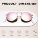thumbnail image 5 of Anteojos de Sol Pro Acme Redondos de Metal con Lentes de Cristal Rosas 50mm, 5 of 6