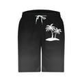 thumbnail image 5 of ZCFZJW Big and Tall Regular Fit Swim Trunks for Men Lightweight Casual Tie Dye Tropical Palm Tree Print Elastic Waist Beach Hawaiian Shorts with Pockets Dark Gray M, 5 of 5