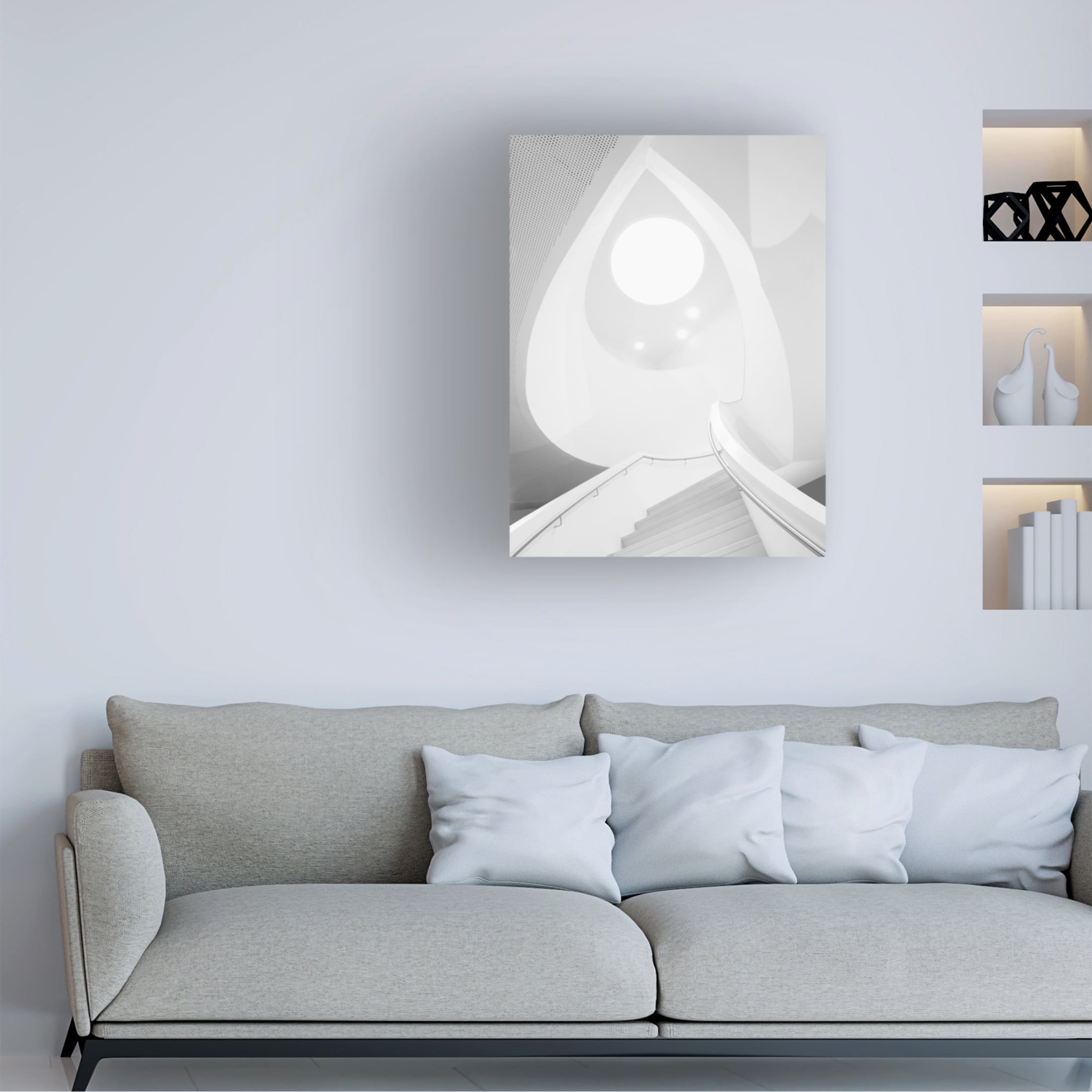 Canvas Wall Art - Greetje van Son 'Stairway To Heaven' Wall Art for Living Room, Bedroom, or Office D?cor by Trademark Fine Art - 24 x 32 Inches