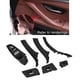 thumbnail image 2 of 1 juego de cubiertas embellecedoras para manija de puerta interior de coche, compatibles con BMW Serie 5 Negro, 2 of 6