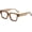 A3 Clear Brown, variant on Fashion Square Glasses for Women Men Trendy Thick Frame Eyeglasses Black Frame Clear Lens eyewear