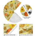 thumbnail image 5 of FMSHPON Yellow Fall Pumpkins Flowers Xmas Christmas Tree Skirt Stand Mat for Holiday Party Decoration Indoor Outdoor 48 inches, 5 of 6