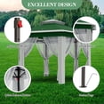 thumbnail image 4 of Pop Up Gazebos 13x13ft, Hexagonal Outdoor Canopy Shelter, Instant Patio Gazebo Tent with Mesh Netting and Strong Steel Frame for Patio Backyard Garden Wedding Party, 4 of 8