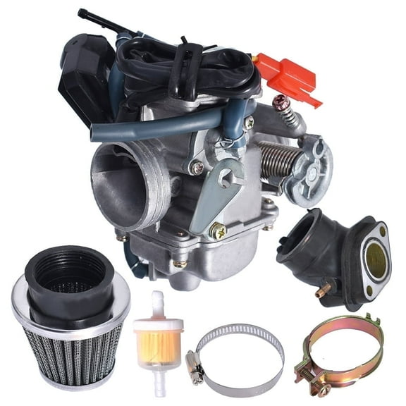 Labwork 26mm Motorcycle Carburetor with Air Filter Universal for GY6 150cc Kazuma Taotao SunL Eagle Baja Roketa Motorcycle ATV Go Kart Scooter