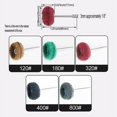 thumbnail image 4 of FPPO Ensemble de Roues de Polissage Abrasives 50 Pcs pour Outils Rotatifs, Élimination de la Rouille sur Surface Métallique avec Tige de 3mm, Mini Tampon à Récurer kit de Polissage (Gris 320 Rouge 50 Pcs), 4 of 4