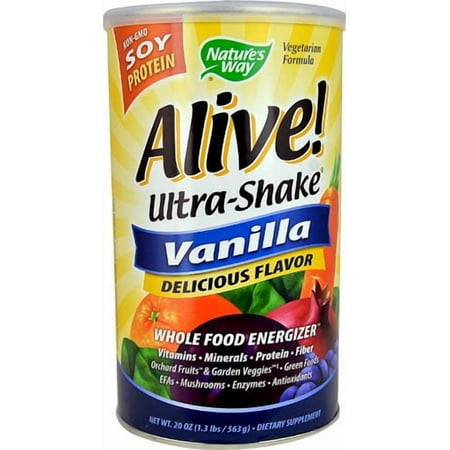 Nature's Way Alive Soy Protein Ultra-Shake Vanilla, 20 Oz