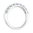 thumbnail image 2 of 1 Carat (ctw) Women Diamond Wedding Band Ring in 14K White Gold (Ring Size 4), 2 of 5