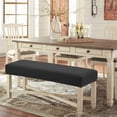 thumbnail image 5 of Stretch Jacquard Dining Bench Cover - Anti-Dust Removable Bench Slipcover - Style 1, 5 of 7