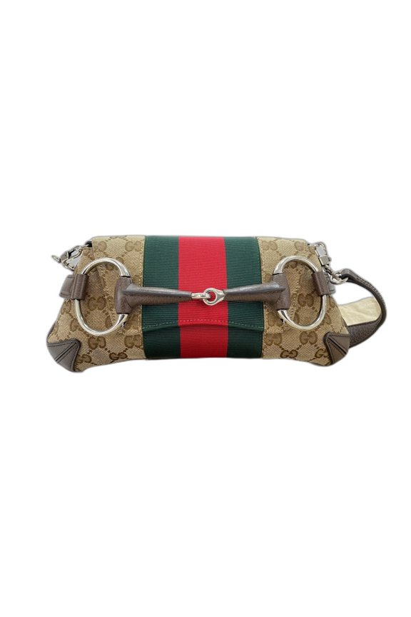 Pre-Owned Gucci Horsebit Handbag, Brown