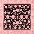 thumbnail image 1 of Ahgly Company Indoor Square Oriental Red Traditional Area Rugs, 5' Square, 1 of 4