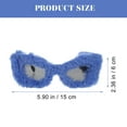 thumbnail image 2 of 2pcs Diseño de felpa Gafas de sol Eyewear Funny Eyeglass Decoration Decoration Prop, 2 of 5