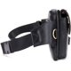 thumbnail image 5 of Riñonera de cintura de piel de vaca-cuero genuino y delgado con cintura ajustable negro, riñonera para teléfono móvil, bandolera para hombre, 5 of 5