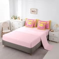 thumbnail image 5 of Erosebridal Sport Softball Letter Monogrammed E Bedding Comforter Set 7pcs for Teens,Baseball Ice Cream Drip Queen Bedding Sets for Boys Girls,Pink Reversible,Super Cozy Room Decor, 5 of 6