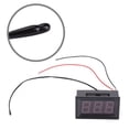 thumbnail image 5 of FYBTO 1pc LED Digit Display Panel Temperature Meter Thermometer 12V with Probe (Green)-090701, 5 of 5