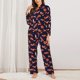 thumbnail image 2 of Fotbe Foxes In Different Poses Conjunto de Pijama de Manga Larga para Mujer con Estampado, Ropa de Dormir de 2 Piezas, Conjunto de Casa Suave y Cómodo con Bolsillos-XX-Large, 2 of 7