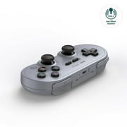 8BitDo SN30 Pro Bluetooth Controller ، Hall Hall Joystick Update ، متوافق مع Switch ، PC ، macOS ، Android ، Steam Deck & Raspberry Pi (Gray)