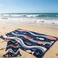 thumbnail image 4 of Hometravel Beach Towel Bag 2 in 1, Sand Resistant Microfiber Wearable Blanket Backpack, Quick Dry Towel Backpack for Camping Travel Swim, 4 of 9
