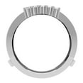 thumbnail image 4 of Dazzlingrock Collection 0.50 Carat (ctw) 14K Round Cut Diamond Wedding 5 Stone Enhancer Guard Ring 1/2 CT, White Gold, Size 5.5, 4 of 9