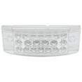 thumbnail image 2 of cciyu 1x 6 inch Rectangle 20 Led Truck Trailer Led Side Marker Lights w/Reflectors Led Stop Turn Tail Brake Lights Clear Len Amber Light Led trailer lights Turn Signal and Parking Lights, 2 of 4