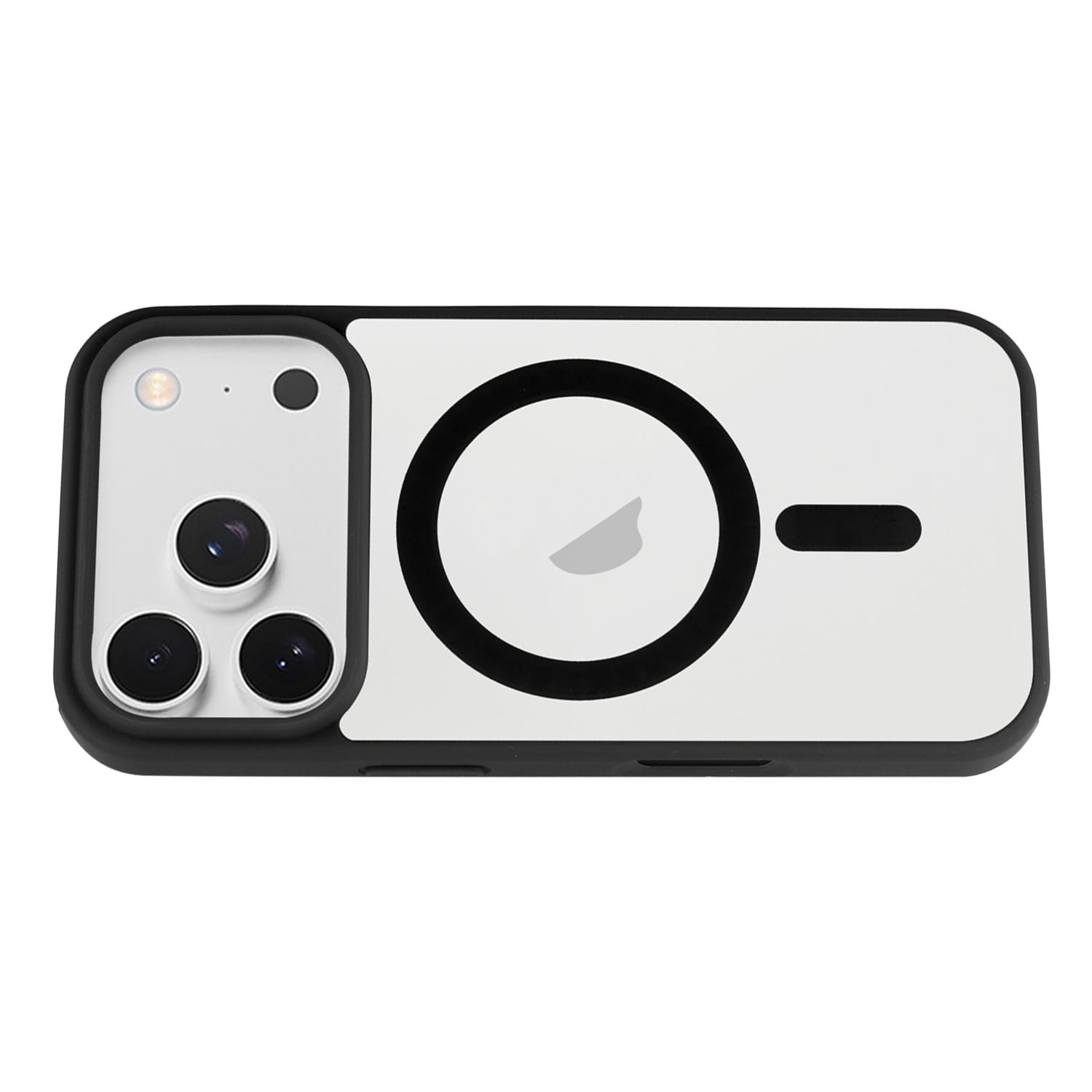 Wireless Charging Transparent Case for iPhone 17 Pro Max - Black