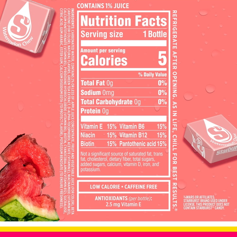 Sparkling Ice STARBURST Watermelon, 17 fl oz, 12 Count photo 5