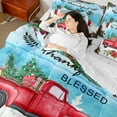 thumbnail image 4 of Castle Fairy Red Truck 7-Piece Twin Bedding Sets for Teens,Floral Berry Bedding Comforter Set,Merry Christmas Breathable Sheet Sets,Microfiber Bedroom Decor, 4 of 8
