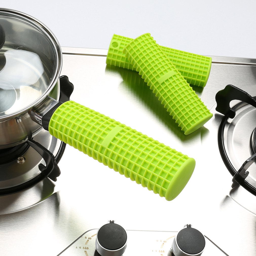 Silicone Pot Pan Handle Saucepan Holder Sleeve Slip Cover Grip Kitchen