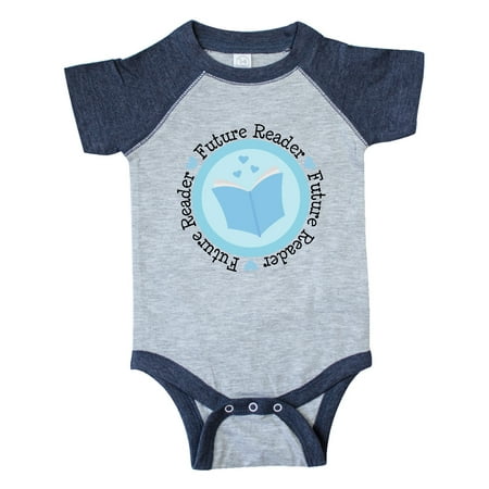 

Inktastic Reading Future Reader Books Gift Baby Boy or Baby Girl Bodysuit