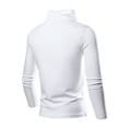 thumbnail image 3 of Mens Winter Shirts,Mens Winter Solid Color Medium High Neck Bottom Layer Long Sleeved Round Neck Top, 3 of 7