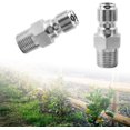 thumbnail image 2 of HUGFEGWE 2 Pcs Raccord Pivotant pour Laveuse à Pression 3/8 NPT Connecteur en Acier Inoxydable Raccords Pivotants Sans Pli Adaptateur Lavage de Voiture CJB91-85881, 2 of 9