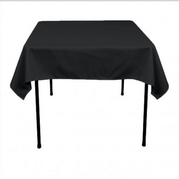 54" x 54 inch Square Overlay Tablecloth 100% polyester Wholesale Wedding party", (Color: Black ...