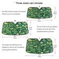 thumbnail image 5 of ALAZA Birds in Leaves and Flowers Windshield Sun Shade Car Foldable Sun Visor Block UV Rays Protector 55"x27.6", 5 of 8